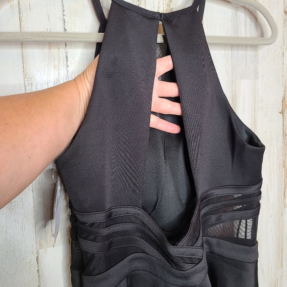 Morgan & Co Black Fit & Flare Dress Party Dance Evening Dress - Picture 14 of 15